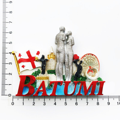 Georgia Country Magnet de frigider 3D Suveniruri Autocolante magnetice Magneți decorativi pentru frigider din rășină Cadouri de artizanat