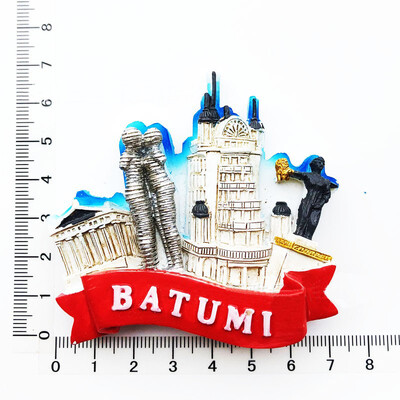 Georgia Country Magnet de frigider 3D Suveniruri Autocolante magnetice Magneți decorativi pentru frigider din rășină Cadouri de artizanat