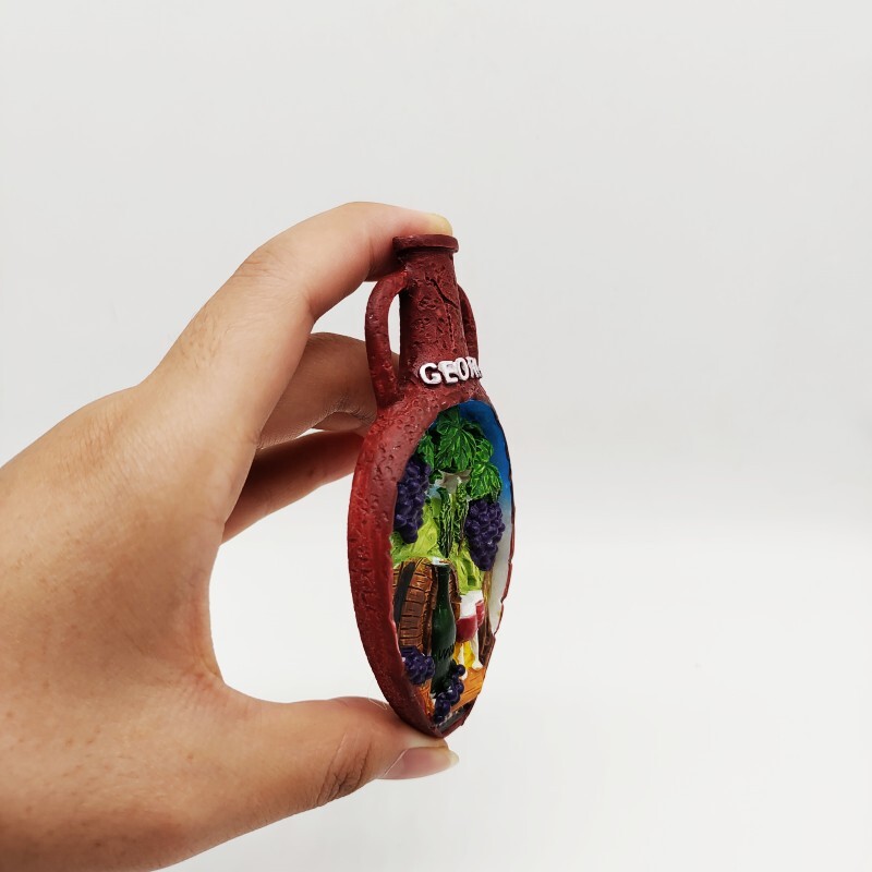 Georgia Country Magnet de frigider 3D Suveniruri Autocolante magnetice Magneți decorativi pentru frigider din rășină Cadouri de artizanat