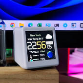 Ceas electronic de birou inteligent Rețea WIFI Stație meteo inteligentă Ceas meteo Ornament digital Cadou de afaceri Cadou de zi de naștere