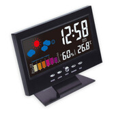 Termometru cu alarmă reîncărcabilă LED Contor de temperatură Ceas de sufragerie