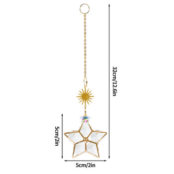 Πεταλούδα Wind Chime Κρυστάλλινο Suncatcher Διαμαντένια κρεμαστά μενταγιόν Creative Sun Catcher Chaser Στολίδι Παράθυρο σπιτιού Διακόσμηση κήπου