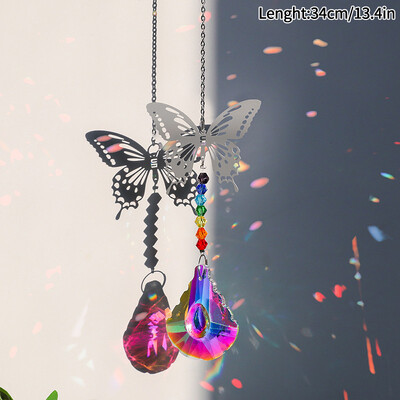 Fluture Suncatcher Cristal Suncatcher Pandantive cu diamante Creative Sun Catcher Chaser Ornament Home Window Garden Decor