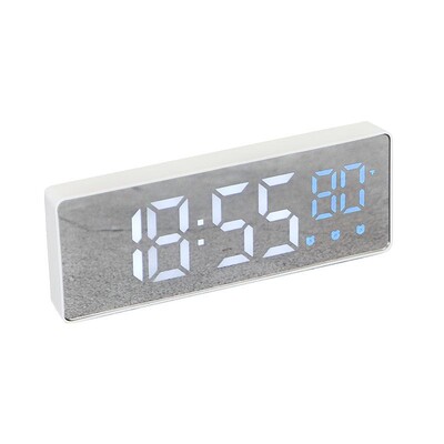 Ceas de perete digital mare de 9 inchi, alimentat prin USB, umiditate saptamana, ceas de masa, 12/24 h, ceas cu alarma electronica cu LED, ceas de pared