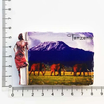 Αφρικανική Τανζανία Ψυγείο Magnet City Landscape Tourist Souvenir Magnet Ψυγείο Αυτοκόλλητα Συλλογή Δώρα Διακοσμήσεις σπιτιού