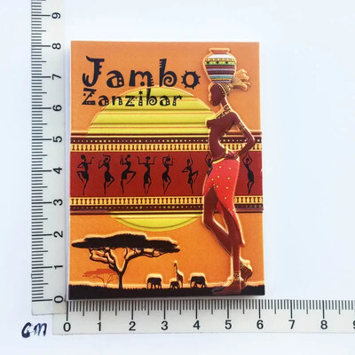 Magnet pentru frigider Tanzania africană Peisaj de oraș Suveniruri turistice Magnet Autocolante pentru frigider Colecție Cadouri Decorațiuni pentru casă