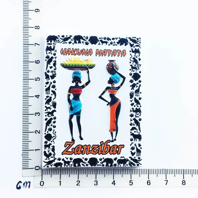 Magnet pentru frigider Tanzania africană Peisaj de oraș Suveniruri turistice Magnet Autocolante pentru frigider Colecție Cadouri Decorațiuni pentru casă