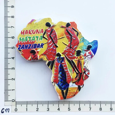 Magnet pentru frigider Tanzania africană Peisaj de oraș Suveniruri turistice Magnet Autocolante pentru frigider Colecție Cadouri Decorațiuni pentru casă