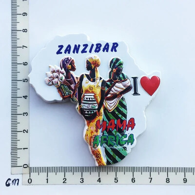 Magnet pentru frigider Tanzania africană Peisaj de oraș Suveniruri turistice Magnet Autocolante pentru frigider Colecție Cadouri Decorațiuni pentru casă