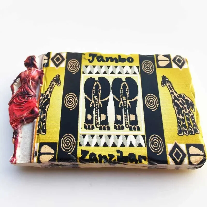 Magnet pentru frigider Tanzania africană Peisaj de oraș Suveniruri turistice Magnet Autocolante pentru frigider Colecție Cadouri Decorațiuni pentru casă
