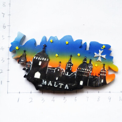 Europa Malta 3D Magneti Frigider Suveniruri Turism Magneti Frigider Colectie Autocolante Articole Decoratiuni Artizanale