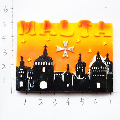 Europa Malta 3D Magneti Frigider Suveniruri Turism Magneti Frigider Colectie Autocolante Articole Decoratiuni Artizanale