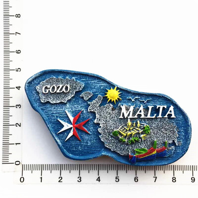 Europa Malta 3D Magneti Frigider Suveniruri Turism Magneti Frigider Colectie Autocolante Articole Decoratiuni Artizanale