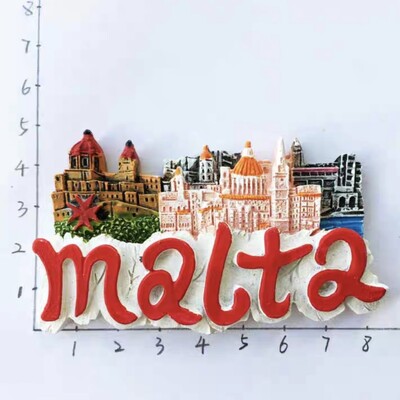 Europa Malta 3D Magneti Frigider Suveniruri Turism Magneti Frigider Colectie Autocolante Articole Decoratiuni Artizanale