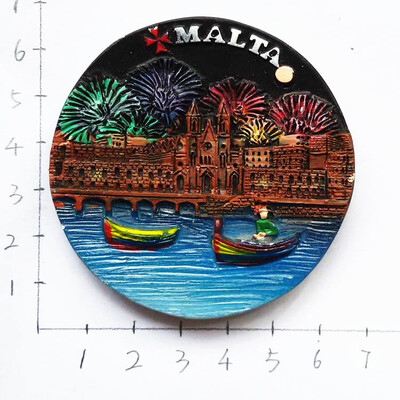 Europa Malta 3D Magneti Frigider Suveniruri Turism Magneti Frigider Colectie Autocolante Articole Decoratiuni Artizanale
