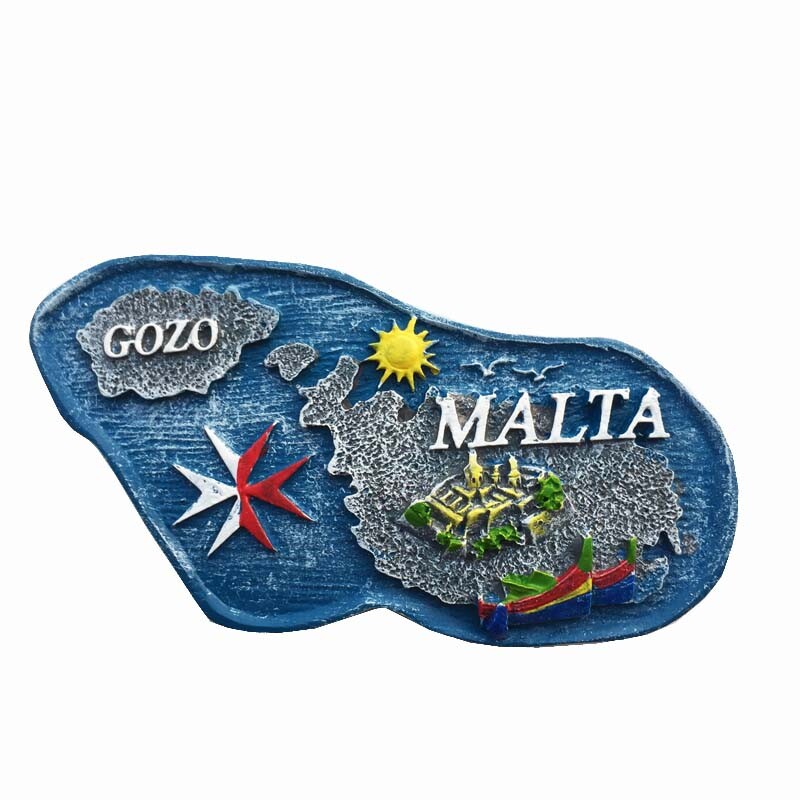 Europa Malta 3D Magneti Frigider Suveniruri Turism Magneti Frigider Colectie Autocolante Articole Decoratiuni Artizanale