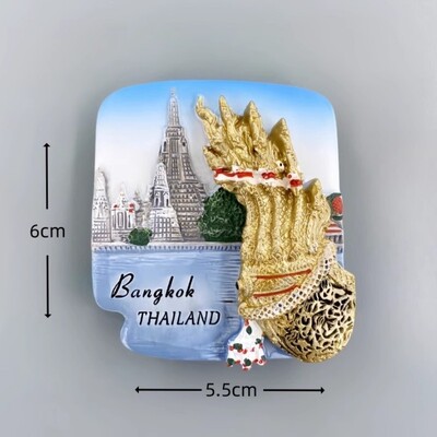 Autocolante pentru frigider Thailanda Phuket Suveniruri de călătorie Bangkok Krabi Magneți pentru frigider Decorarea casei Cadouri de nuntă