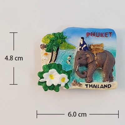 Autocolante pentru frigider Thailanda Phuket Suveniruri de călătorie Bangkok Krabi Magneți pentru frigider Decorarea casei Cadouri de nuntă