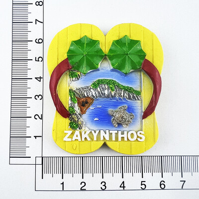 Magneti de frigider pentru Grecia Zakynthos Suveniruri turistice Autocolante pentru frigider Decor pentru casa Cadouri de nunta Panou cu mesaje Autocolante magnetice