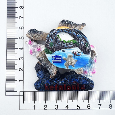 Magneti de frigider pentru Grecia Zakynthos Suveniruri turistice Autocolante pentru frigider Decor pentru casa Cadouri de nunta Panou cu mesaje Autocolante magnetice