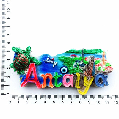 Turcia Magneți de frigider din rășină creative Magneți de frigider cu peisaj de reper Kemer Antalya Alanya Fethiye Suveniruri turistice