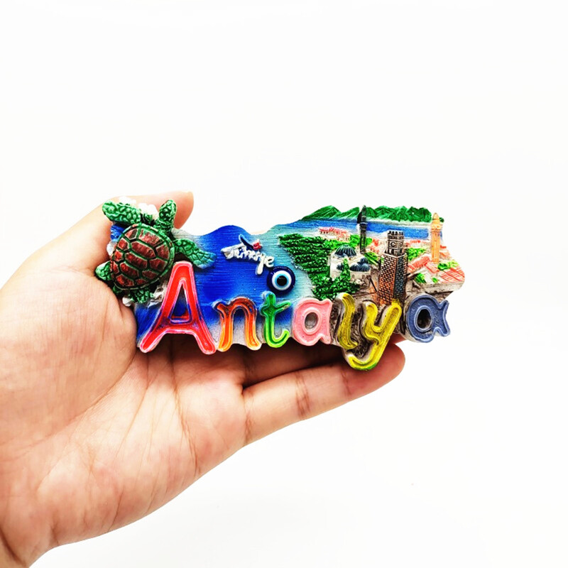 Turcia Magneți de frigider din rășină creative Magneți de frigider cu peisaj de reper Kemer Antalya Alanya Fethiye Suveniruri turistice