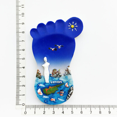Magneți pentru frigider Wold Turistic Suvenir Harta Ciprului Suvenir de călătorie Autocolant magnetic pentru frigider 3D Rășină Magnetic pentru decorarea interioară