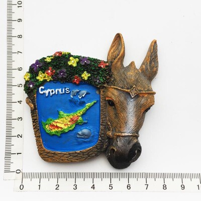 Magneți pentru frigider Wold Turistic Suvenir Harta Ciprului Suvenir de călătorie Autocolant magnetic pentru frigider 3D Rășină Magnetic pentru decorarea interioară