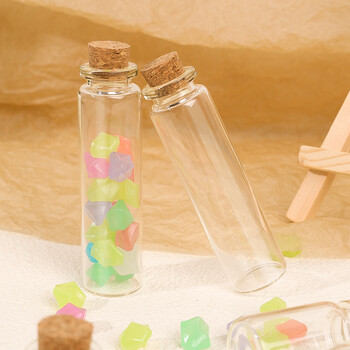 10 τμχ DIY Wishing Bottle Mini Glass Bottles with Cork Διάφανο μπουκάλι άδειο μήνυμα Αξεσουάρ διακόσμησης Χριστουγεννιάτικου γαμήλιου πάρτι