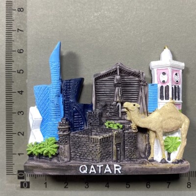 Magneți pentru frigider Qatar Orientul Mijlociu Suveniruri de călătorie Autocolante pentru frigider Decor pentru casă Cadouri de nuntă Autocolante magnetice de perete foto
