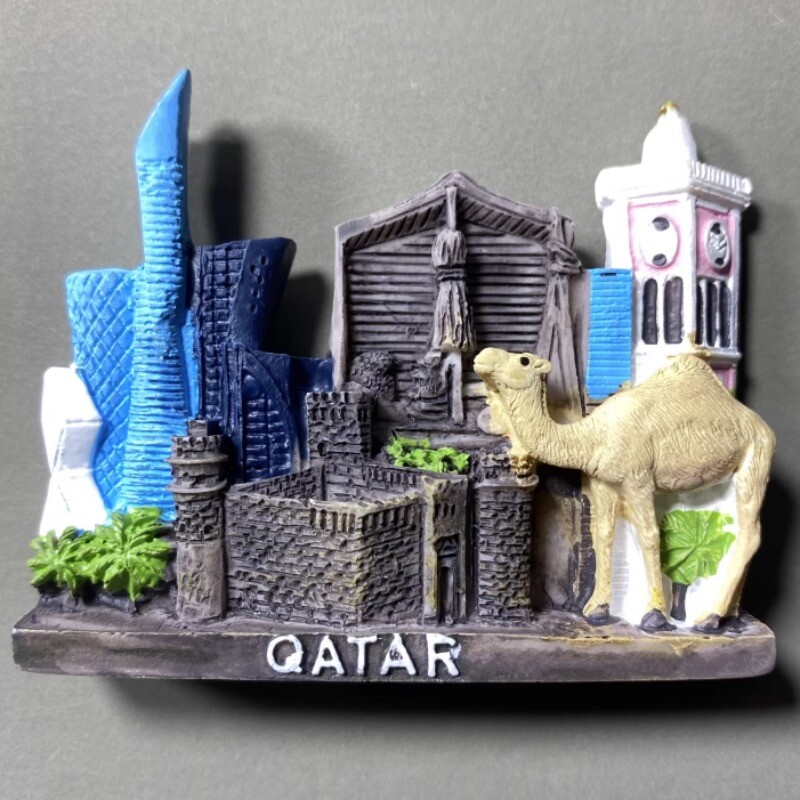 Magneți pentru frigider Qatar Orientul Mijlociu Suveniruri de călătorie Autocolante pentru frigider Decor pentru casă Cadouri de nuntă Autocolante magnetice de perete foto