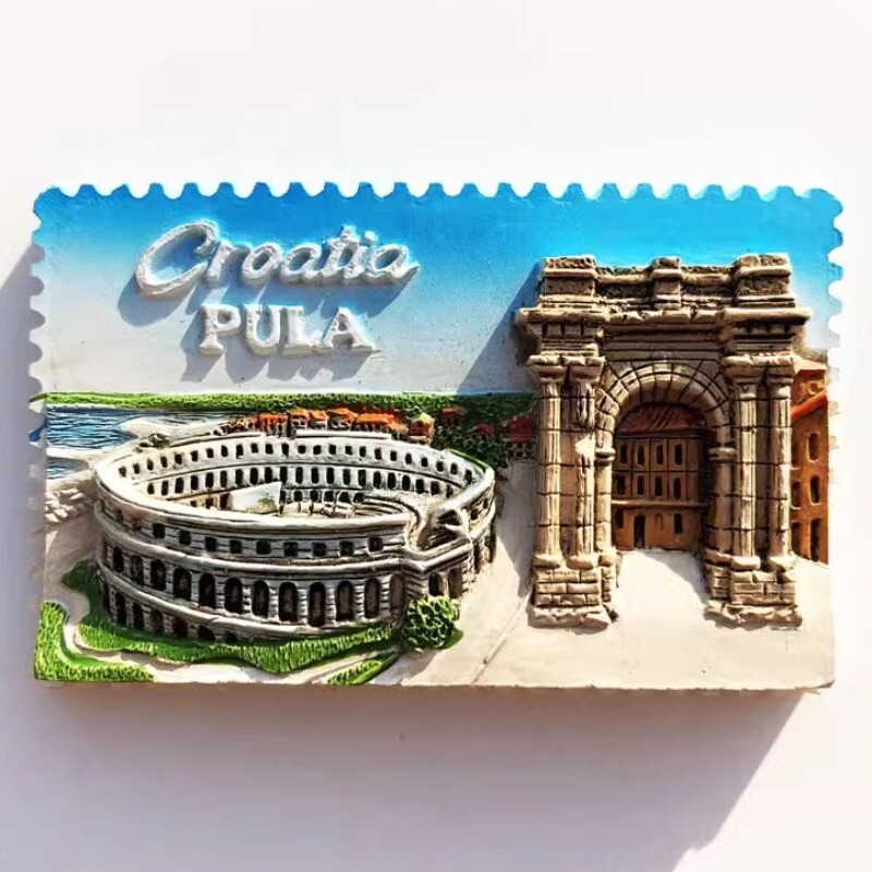 Croația Magneți Frigider Pula Trogir Suveniruri Turistice Autocolante Frigider Decor Home Cadouri de nuntă Panou de mesaje Autocolante magnetice