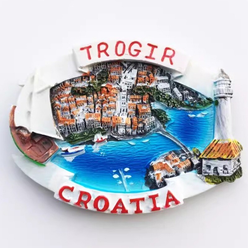 Croația Magneți Frigider Pula Trogir Suveniruri Turistice Autocolante Frigider Decor Home Cadouri de nuntă Panou de mesaje Autocolante magnetice