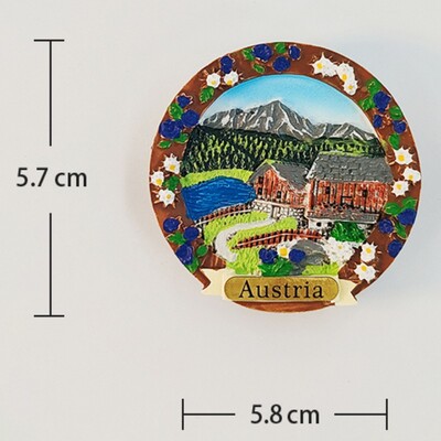 Austria Autocolante pentru frigider Innsbruck Tirol Suveniruri de călătorie Alpi Untersberg Magneti pentru frigider Decor pentru casa Cadouri de nuntă