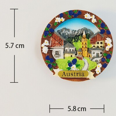 Austria Autocolante pentru frigider Innsbruck Tirol Suveniruri de călătorie Alpi Untersberg Magneti pentru frigider Decor pentru casa Cadouri de nuntă