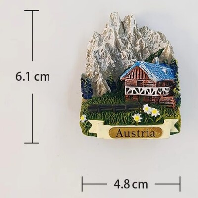Austria Autocolante pentru frigider Innsbruck Tirol Suveniruri de călătorie Alpi Untersberg Magneti pentru frigider Decor pentru casa Cadouri de nuntă