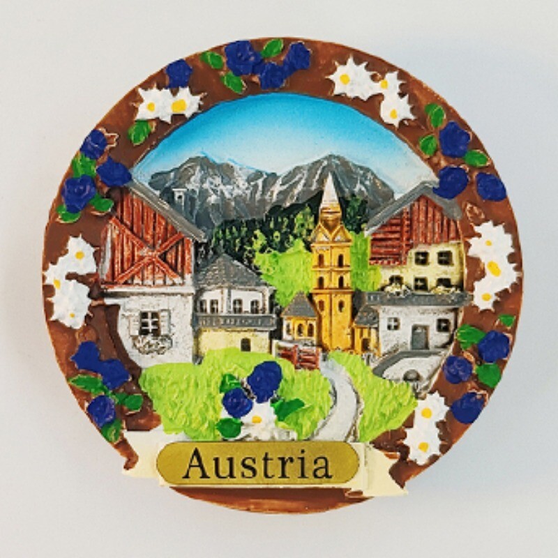 Austria Autocolante pentru frigider Innsbruck Tirol Suveniruri de călătorie Alpi Untersberg Magneti pentru frigider Decor pentru casa Cadouri de nuntă