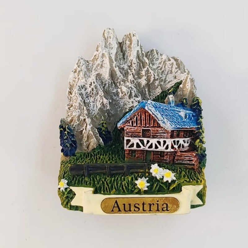 Austria Autocolante pentru frigider Innsbruck Tirol Suveniruri de călătorie Alpi Untersberg Magneti pentru frigider Decor pentru casa Cadouri de nuntă