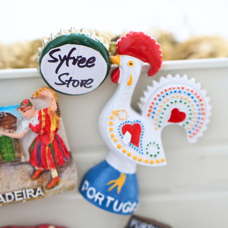 1buc, magneți pentru frigider Portugalia, Lisabona Madeira Portugalia Lisabona Autocolante pentru frigider pentru luptă cu tauri, decorațiuni colorate pentru bucătărie pentru casă