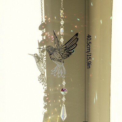 Cristal Suncatcher Luna Steaua Curcubeu Sun Catcher Pandantiv Wind Chime Pandantive Sun Catcher Pandantive Grădină în aer liber Curtea agățată Decor