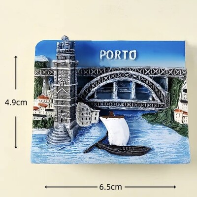 Europa Portugalia Magneti Frigider 3D Suveniruri Turism Magneti Frigider Colectie Autocolante Articole de Decorare Artizanat