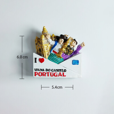 Europa Portugalia Magneti Frigider 3D Suveniruri Turism Magneti Frigider Colectie Autocolante Articole de Decorare Artizanat