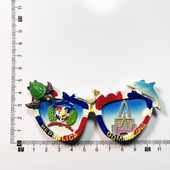 Republica Dominicană Creative Travel Suvenir Artizanat decorativ Personalitate Peisaj ochelari de soare Magnet Magneți de frigider