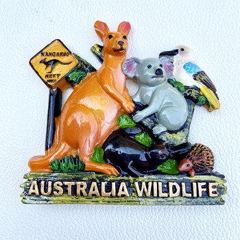 Magnetic Fridge Magnets Australia Koala Kangaroo Landmark Fridge Magnet Αυτοκόλλητο Μοτίβο Resin World Travel Souvenir Magnetic