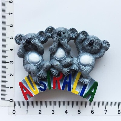 Magneți magnetici pentru frigider Australia Koala Cangur Reper Magnet pentru frigider Model autocolant Rășină Suvenir de călătorie în lume