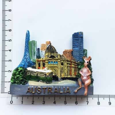 Magneți magnetici pentru frigider Australia Koala Cangur Reper Magnet pentru frigider Model autocolant Rășină Suvenir de călătorie în lume