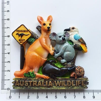 Magneți magnetici pentru frigider Australia Koala Cangur Reper Magnet pentru frigider Model autocolant Rășină Suvenir de călătorie în lume