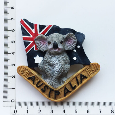 Magneți magnetici pentru frigider Australia Koala Cangur Reper Magnet pentru frigider Model autocolant Rășină Suvenir de călătorie în lume