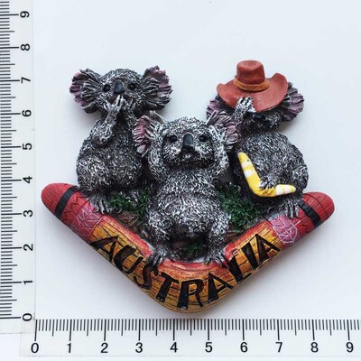 Magneți magnetici pentru frigider Australia Koala Cangur Reper Magnet pentru frigider Model autocolant Rășină Suvenir de călătorie în lume