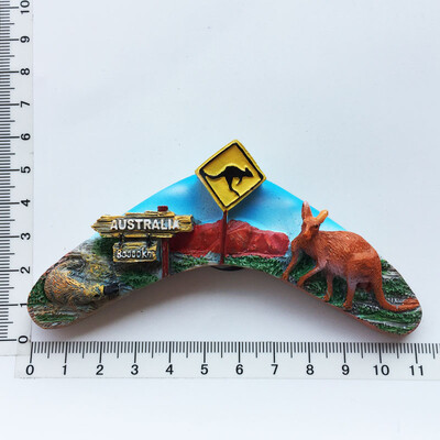 Magneți magnetici pentru frigider Australia Koala Cangur Reper Magnet pentru frigider Model autocolant Rășină Suvenir de călătorie în lume